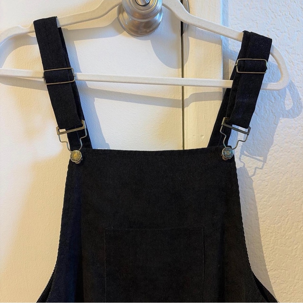 SHEIN Black Mini Overall Dress - Picture 4 of 6